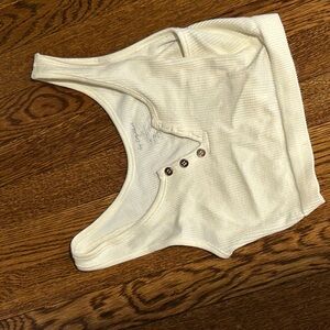 Free people white tank top.